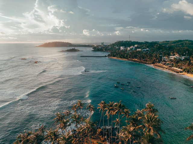 Tropical beach in Sri Lanka